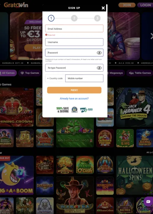 Registrazione e Accesso