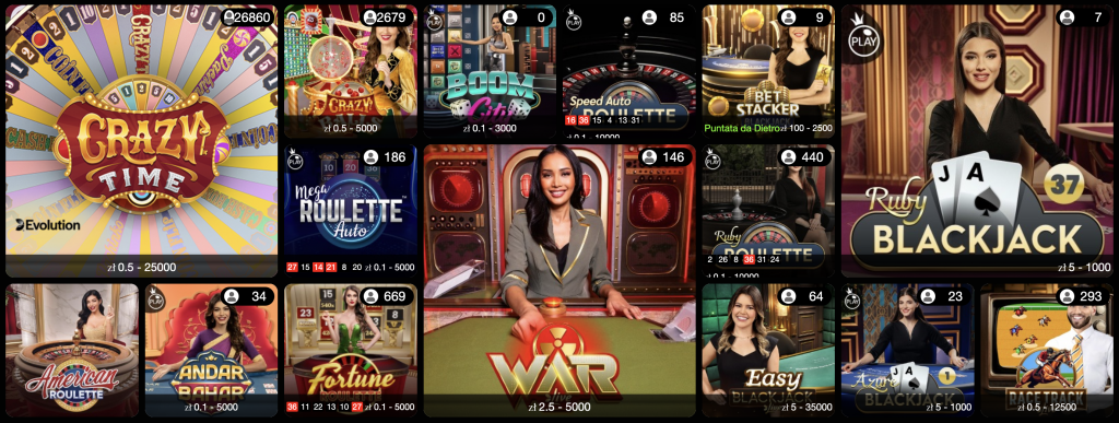 Casinò dal vivo GratoWin